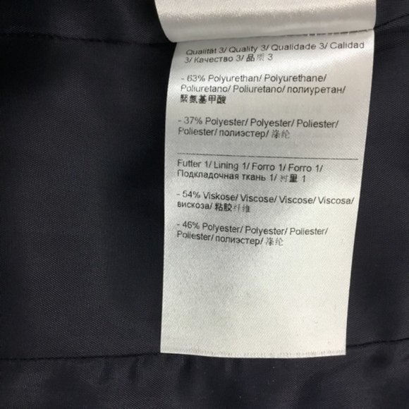 Escada Sport Wool Silk Blend Navy Black Textured Casual Full Zip Jacket Size 40 - Picture 12 of 12